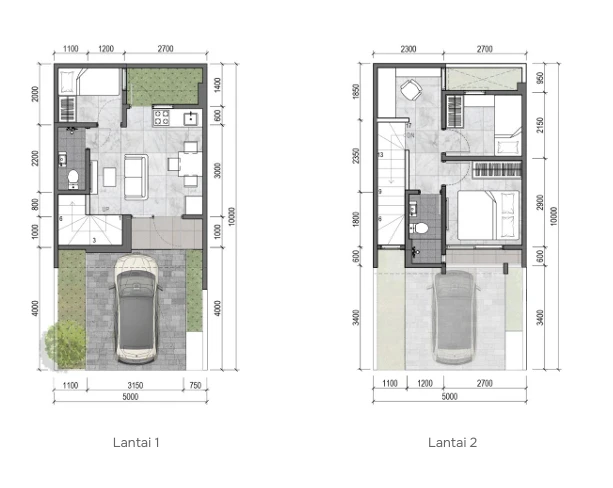 Floor plan for 5 × 10 Premium